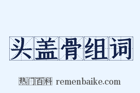 头盖骨组词是什么意思的图片